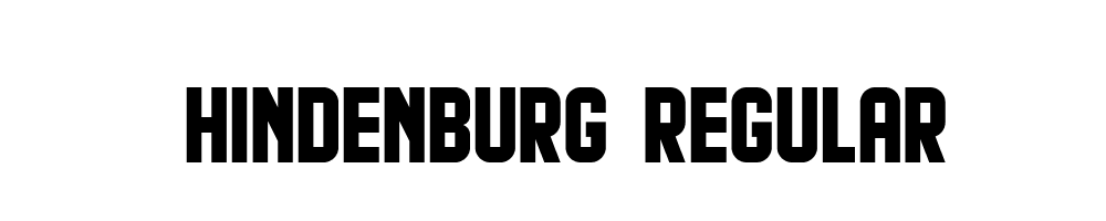 Hindenburg-Regular