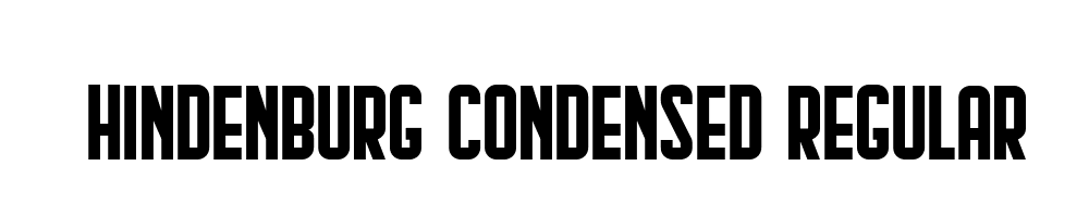 Hindenburg-Condensed-Regular