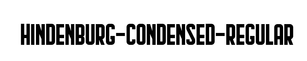 Hindenburg-Condensed-Regular