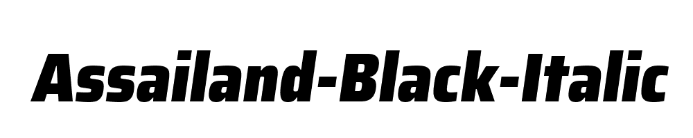 Assailand-Black-Italic