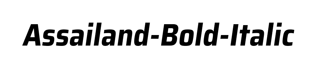 Assailand-Bold-Italic