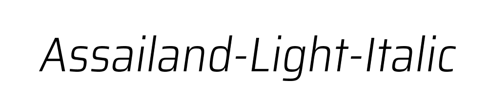 Assailand-Light-Italic