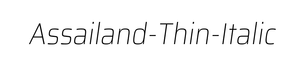 Assailand-Thin-Italic