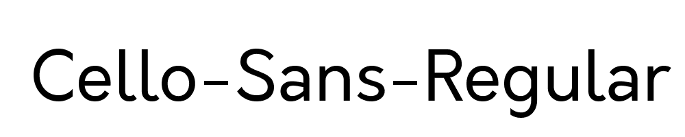 Cello-Sans-Regular