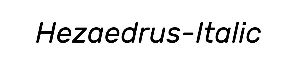 Hezaedrus-Italic