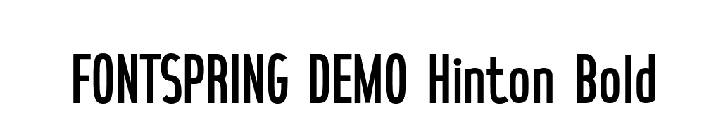  DEMO Hinton Bold