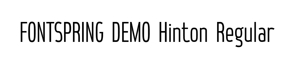  DEMO Hinton Regular