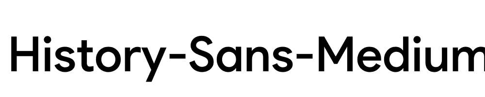 History-Sans-Medium