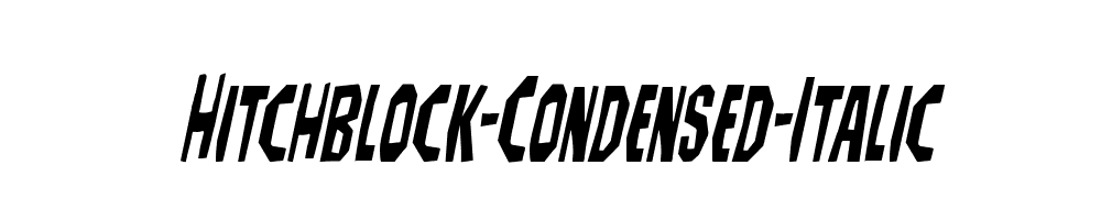 Hitchblock-Condensed-Italic