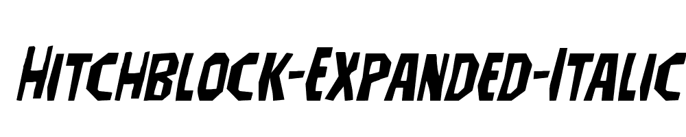 Hitchblock-Expanded-Italic