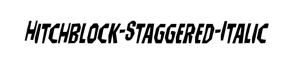 Hitchblock-Staggered-Italic