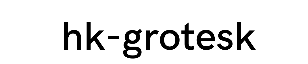 Hk Grotesk