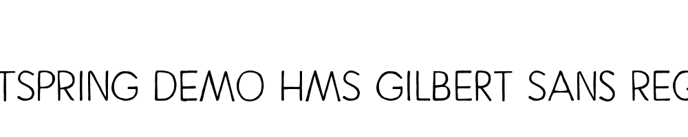  DEMO HMS Gilbert Sans Regular