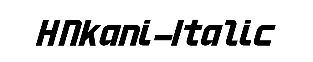 HNkani-Italic