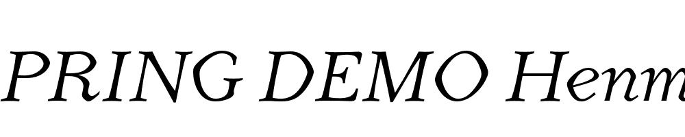  DEMO Henman Italic