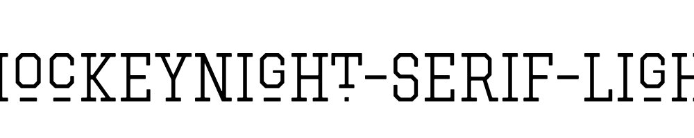 Hockeynight-Serif-Light