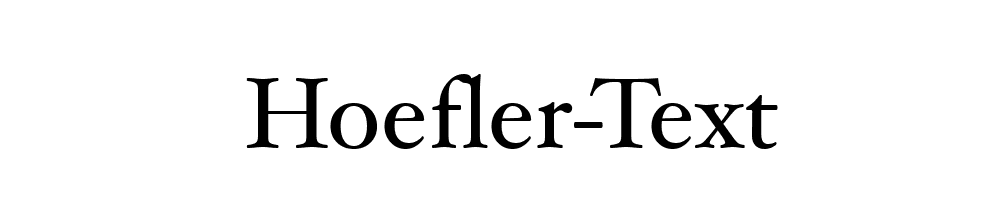 Hoefler-Text