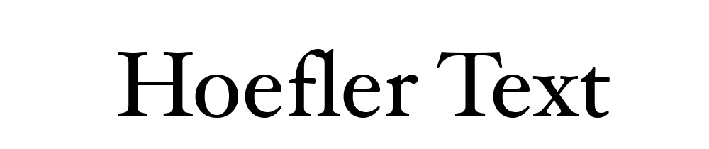 Hoefler Text