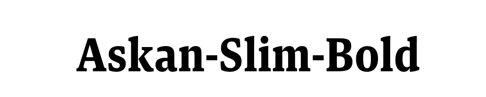 Askan-Slim-Bold