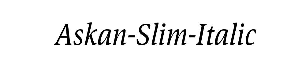 Askan-Slim-Italic