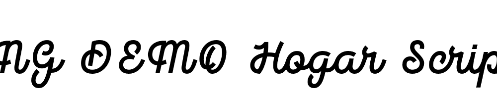  DEMO Hogar Script Bold Regular