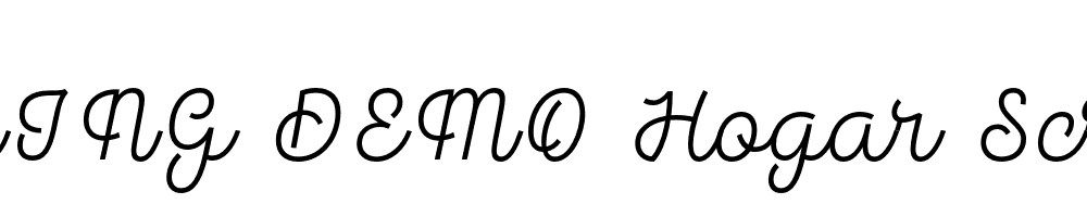  DEMO Hogar Script Regular