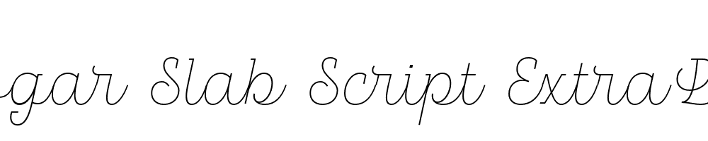  DEMO Hogar Slab Script ExtraLight Regular