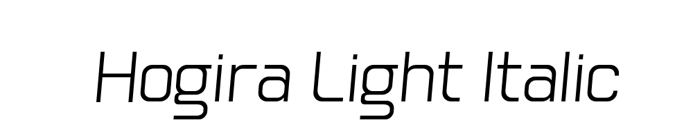 Hogira-Light-Italic