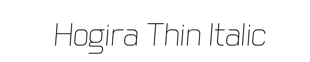 Hogira-Thin-Italic