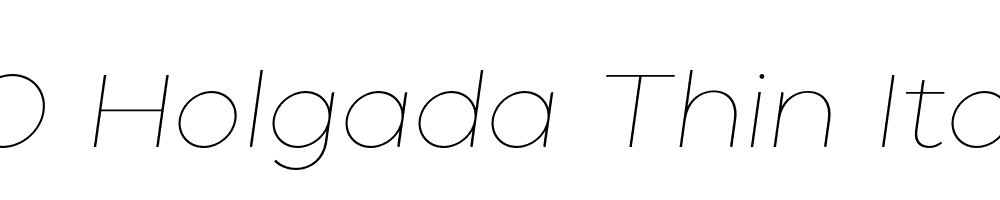 FSP DEMO Holgada Thin Italic Regular