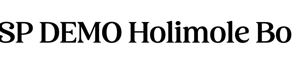 FSP DEMO Holimole Bold