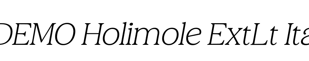 FSP DEMO Holimole ExtLt Ita Italic