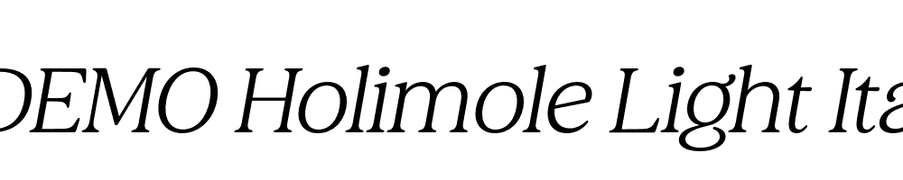 FSP DEMO Holimole Light Ita Italic