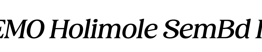 FSP DEMO Holimole SemBd Ita Italic