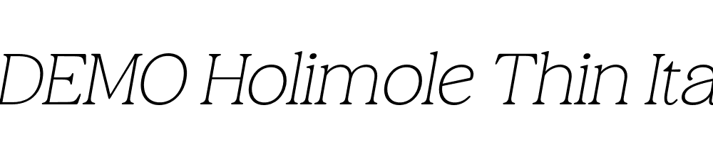 FSP DEMO Holimole Thin Ita Italic