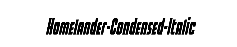 Homelander-Condensed-Italic