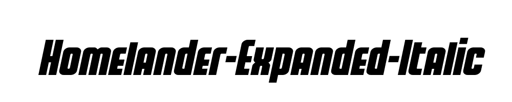 Homelander-Expanded-Italic