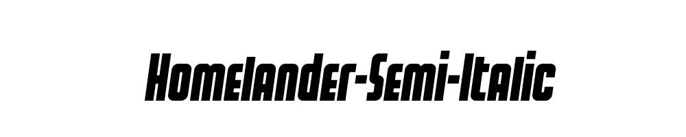 Homelander-Semi-Italic