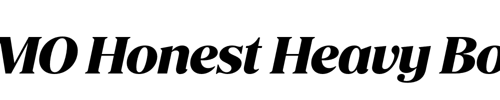 FSP DEMO Honest Heavy Bold Italic