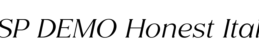 FSP DEMO Honest Italic