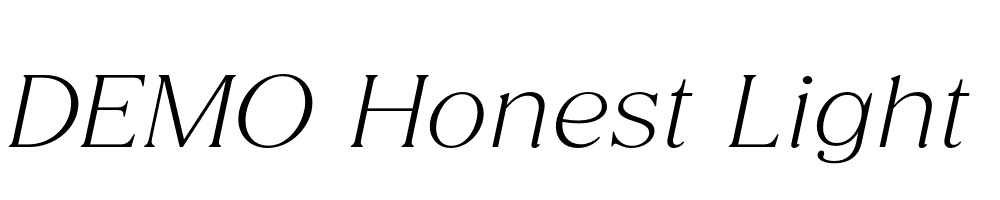 FSP DEMO Honest Light Italic