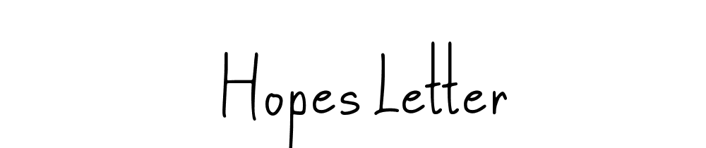 Hopes Letter