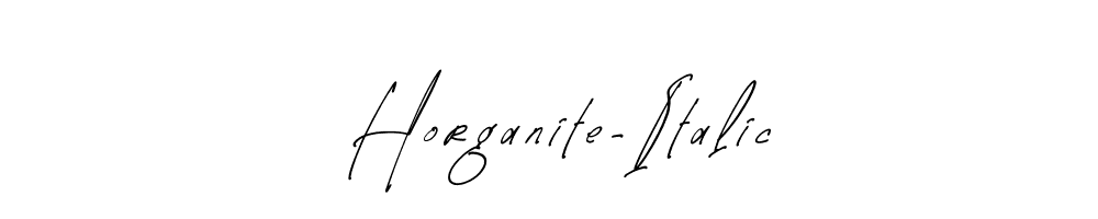 Horganite-Italic