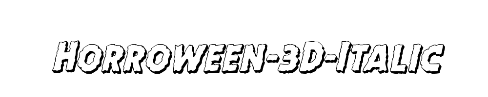 Horroween-3D-Italic