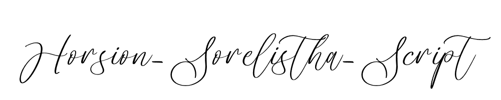 Horsion-Sorelistha-Script