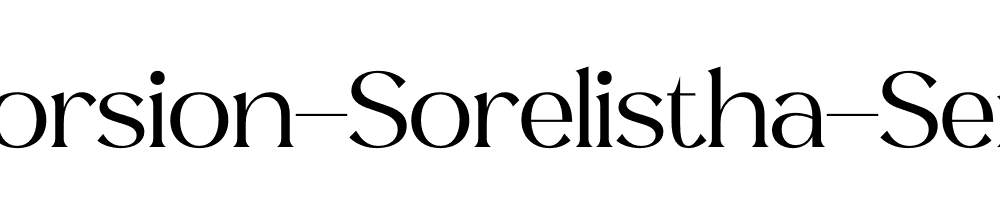 Horsion-Sorelistha-Serif