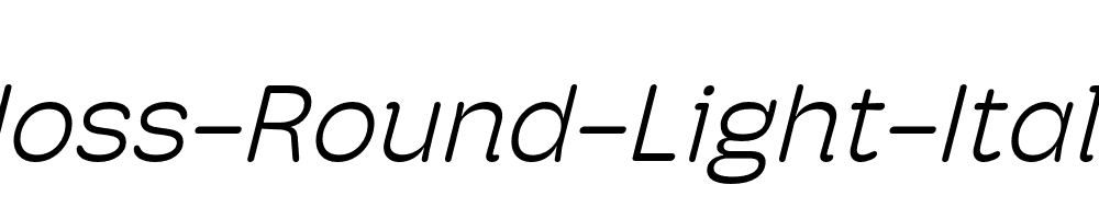 Hoss-Round-Light-Italic