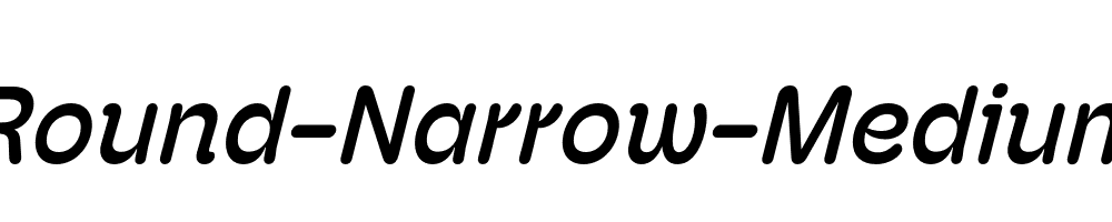 Hoss-Round-Narrow-Medium-Italic