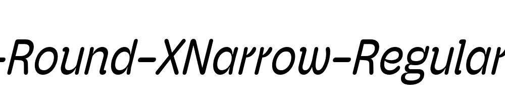 Hoss-Round-XNarrow-Regular-Italic