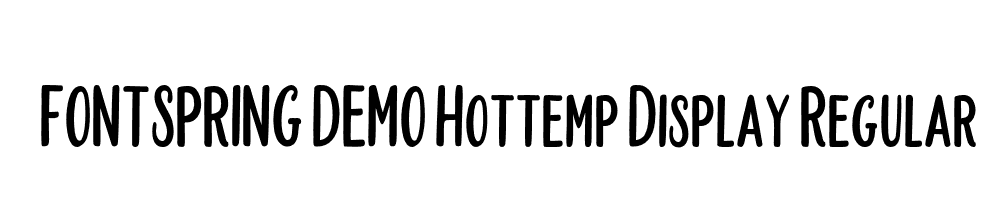  DEMO Hottemp Display Regular